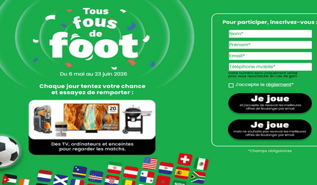Concours Boulanger Tous Fous de Foot de nombreux Lots à Remporter