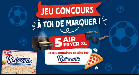 Concours Dr.Oetker 5 Air Fryer XL et 200 Kits été Ristorante à Gagner