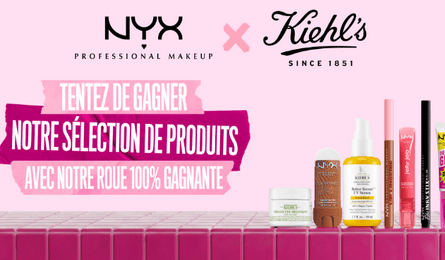 Grand Jeu L'Oréal Paris Une Sélection de Produits NYX et Kiehl's à Gagner
