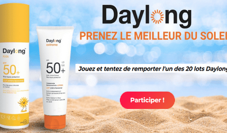 Concours Télé-Loisirs Votre Lot de Crème Solaire Daylong à Remporter