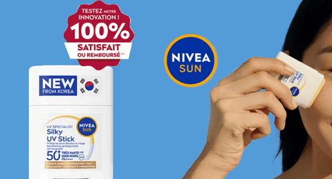 Nivea offre de Remboursement Votre Stick UV Visage NIVEA SUN SPF 50+ Satisfait ou 100% Remboursé