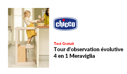 Test Produit Chicco Tour d'observation évolutive 4 en 1 Meraviglia