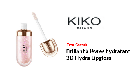 Test Produit KIKO Milano Brillant à lèvres hydratant 3D Hydra Lipgloss