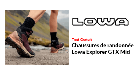 Test Produit LOWA : Chaussures de randonnée Lowa Explorer GTX Mid