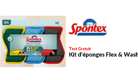 Test Produit Spontex : Kit d'éponges Flex & Wash