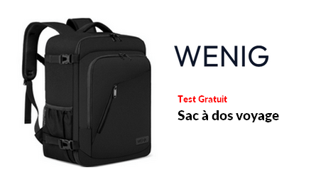 Test Produit WENIG Sac à dos voyage