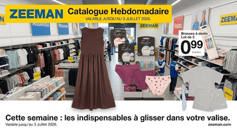 Catalogue Zeeman Valable jusqu&rsquo;au 3 Juillet 2026