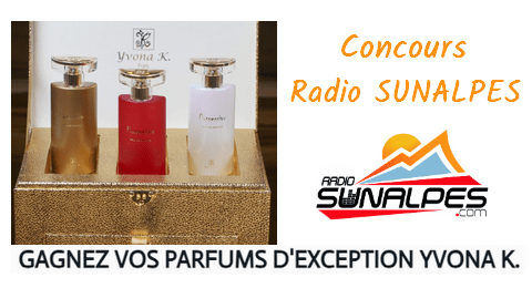 Concours Radio SUNALPES Gagnez vos parfums d&rsquo;exception Yvona K.