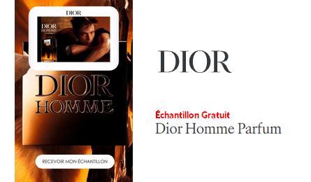 Échantillon Gratuit Nouveau Parfum Dior Homme Parfum
