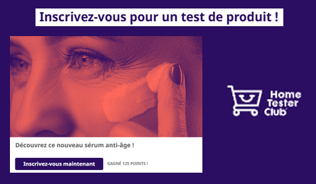 Test Gratuit Home Tester Club : Sérum Anti-âge à Tester