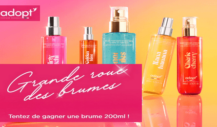 Jeu Adopt Parfums Grande Roue des Brumes 23 Brumes Parfumées aux choix à Gagner