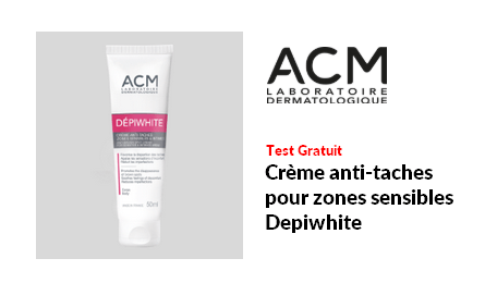 Test Produit ACM Laboratoire dermatologique Crème anti-taches pour zones sensibles Dépiwhite