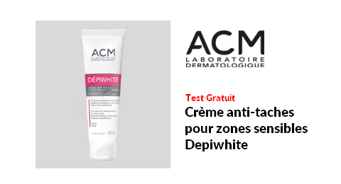 Test Produit ACM Laboratoire dermatologique : Crème anti-taches pour zones sensibles Dépiwhite