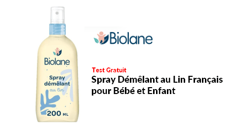 Test Produit Biolane : Spray Démêlant au Lin Français pour Bébé et Enfant