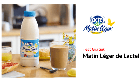 Test Produit Lactel Lait Matin Léger de Lactel