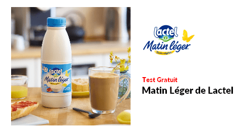 Test Produit Lactel : Lait Matin Léger de Lactel