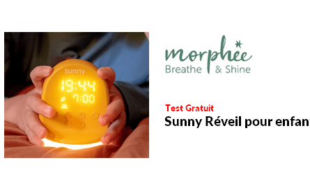 Test Produit Morphée Sunny Réveil pour enfant de Morphée