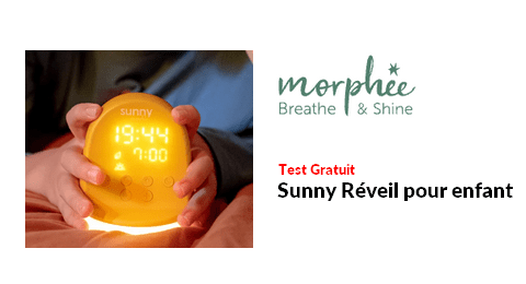 Test Produit Morphée Sunny Réveil pour enfant de Morphée