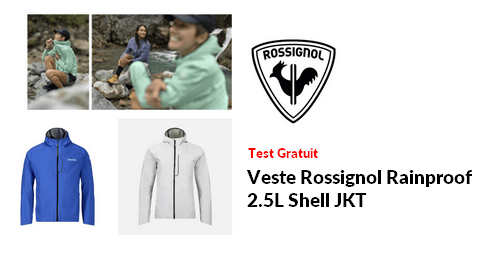 Test Produit Rossignol : Veste Rossignol Rainproof 2.5L Shell JKT