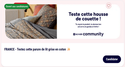 Tests Produits Kiabi : Parures de lit Grise et Beige Kiabi Home