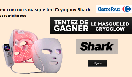 Concours Carrefour 1 Masque LED CRYOGLOW SHARK à Gagner