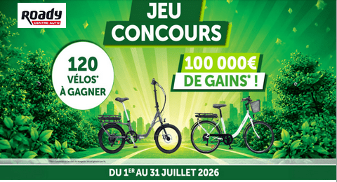 Concours Roady 120 Vélos électriques à Gagner