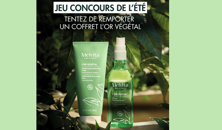 Concours de l'été Melvita Coffret L'Or Végétal à Remporter