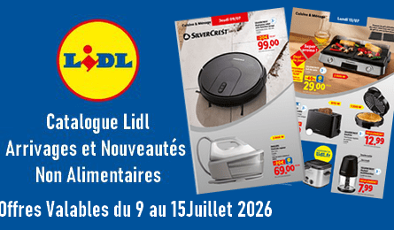 Lidl Catalogue Valable du 7 au 15 Juillet 2026