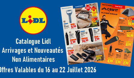 Lidl Catalogue valable du 16 au 22 Juillet 2026