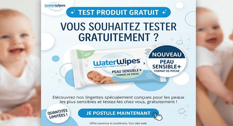 Test Produit WaterWipes : Lingettes Sensitive+ On The Go