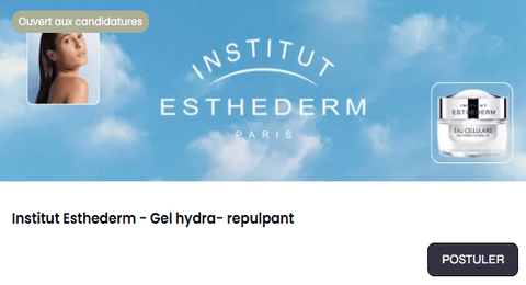 Test Gratuit Institut Esthederm Gel hydra- repulpant