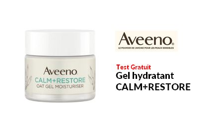 Test Produit Aveeno Gel hydratant CALM+RESTORE