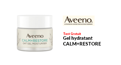 Test Produit Aveeno : Gel hydratant CALM+RESTORE