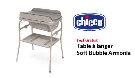 Test Produit Chicco Table à Langer Soft Bubble Armonia