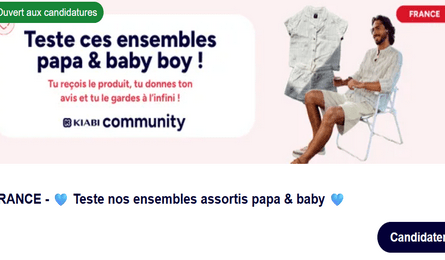 Test Produit Kiabi Ensemble Homme et Bébé Garçon Kiabi