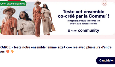 Test Produit Kiabi Ensemble femme size+ Kiabi