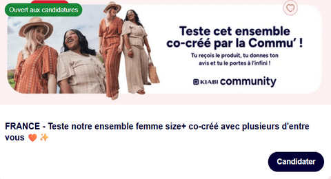Test Produit Kiabi Ensemble femme size+ Kiabi