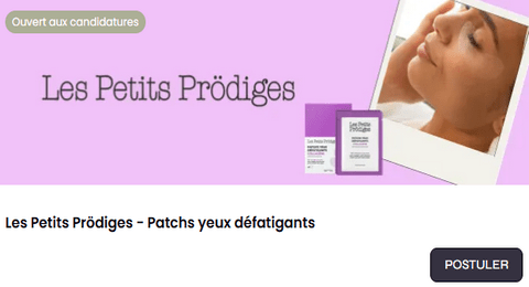 Test Produit Les Petits Prödiges : Patchs yeux défatigants