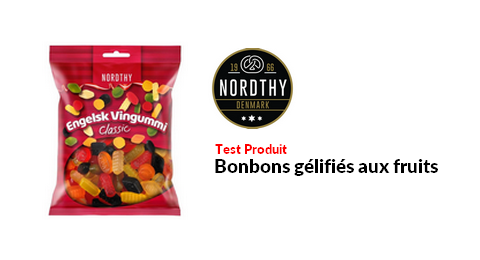 Test Produit Nordthy : Bonbons gélifiés aux fruits
