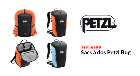 Test Produit Petzl : Sacs à Dos Petzl Bug