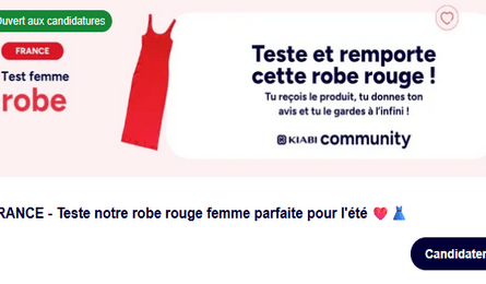Test produit Kiabi Robe rouge femme Kiabi
