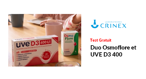 Tests Gratuits Laboratoire Crinex Duo Osmoflore et UVE D3 400