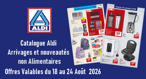 Aldi Catalogue Valable du 18 au 24 Aout 2026