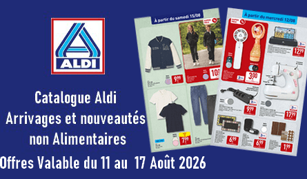 Aldi catalogue valable du 11 au 17 aout 2026