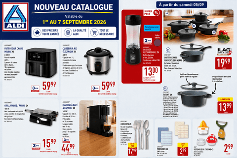 Aldi catalogue valable du 1er au 7 septembre 2026
