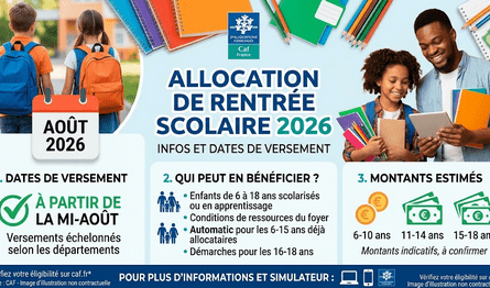 Allocation de Rentrée Scolaire 2026 Infos et Dates de Versement