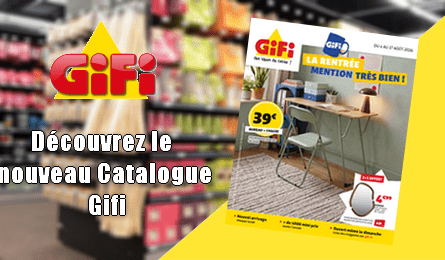 Catalogue Gifi valable du 4 au 17 aout 2026