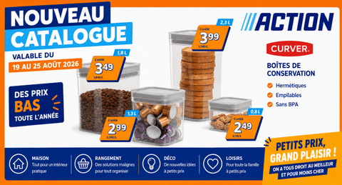 Catalogue La Semaine d'Action Valable du 19 au 25 Aout 2026