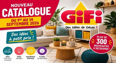 Gifi catalogue valable du 1er au 14 septembre 2026