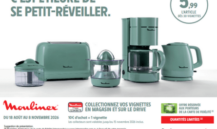 Intermarché Opération Vignettes Moulinex Votre appareil Moulinex à partir de 5.99€